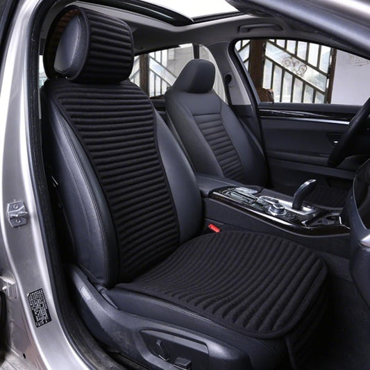 Car Seat Covers,Cloth Cars Seat Covers,Universal Fabric Car Seat Covers,Front Seats Only Air Bag Compatible,Cooling Car Seat Protector,Buckwheat Hull Breathable Comfortable Ventilated,Black